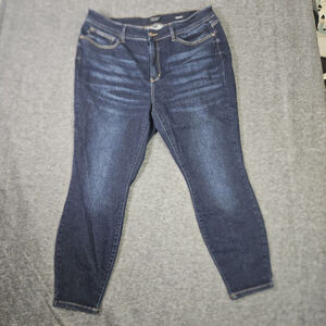 Judy Blue Jeans Womens Size 22W Blue High-Rise Skinny Fit Jeans